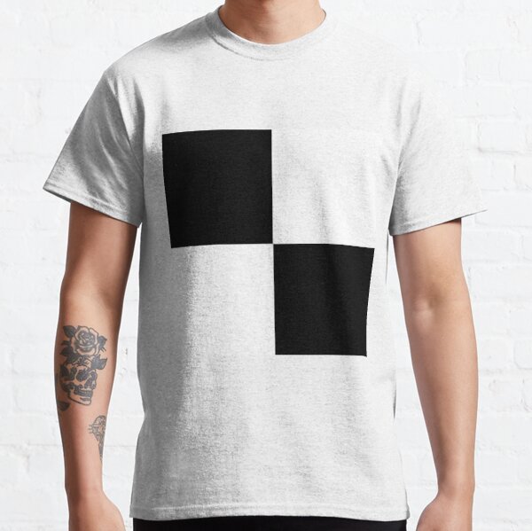 Four Squares intersecting - Black Men's T-Shirt