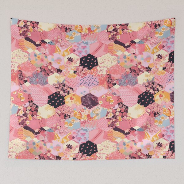 Artikelvorschau, Blossom Dots: Pink Polka Dot Floral entworfen und verkauft von Cosmic-Canvases.
