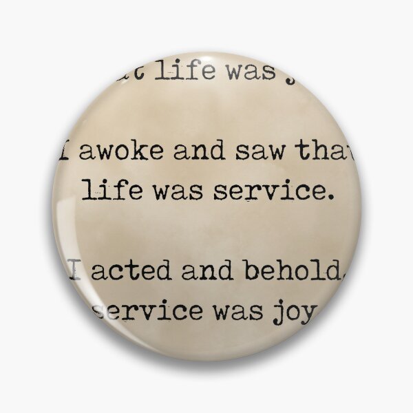 Item preview, Life is service, service is joy - Rabindranath Tagore Quote - Literature, Typewriter Print - Vintage designed and sold by Studio Grafiikka.