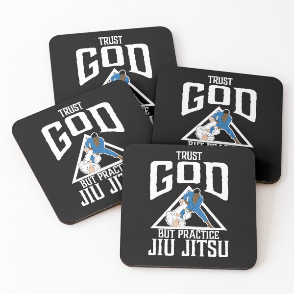 Item preview, Trust God But Practice Jiu Jitsu designed and sold by Betsytiptoe.