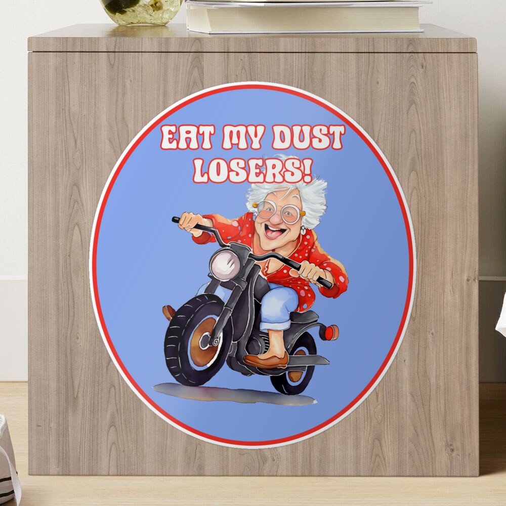 eat my dust, old man biker cap, funny caps