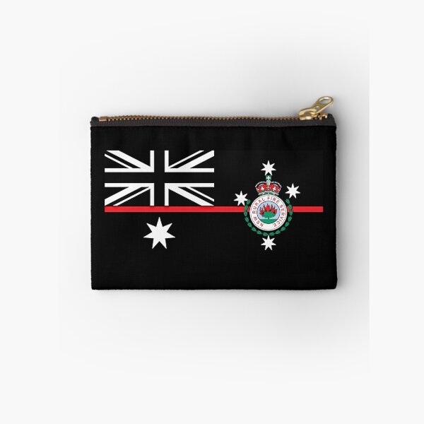 Item preview, NSW RFS - Australian Thin Red Line Flag -Black & White designed and sold by RENAGADE4LYF.
