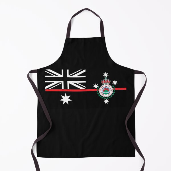 Item preview, NSW RFS - Australian Thin Red Line Flag -Black & White designed and sold by RENAGADE4LYF.