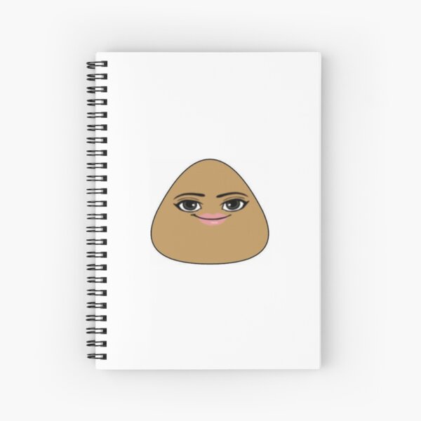 Man faced Pou Spiral Notebook for Sale by AnxBananx