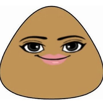 Pou Roblox Face Sticker for Sale by Kirboos