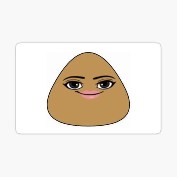 Sad cute little cursed Pou Sticker for Sale by ZakuroLou