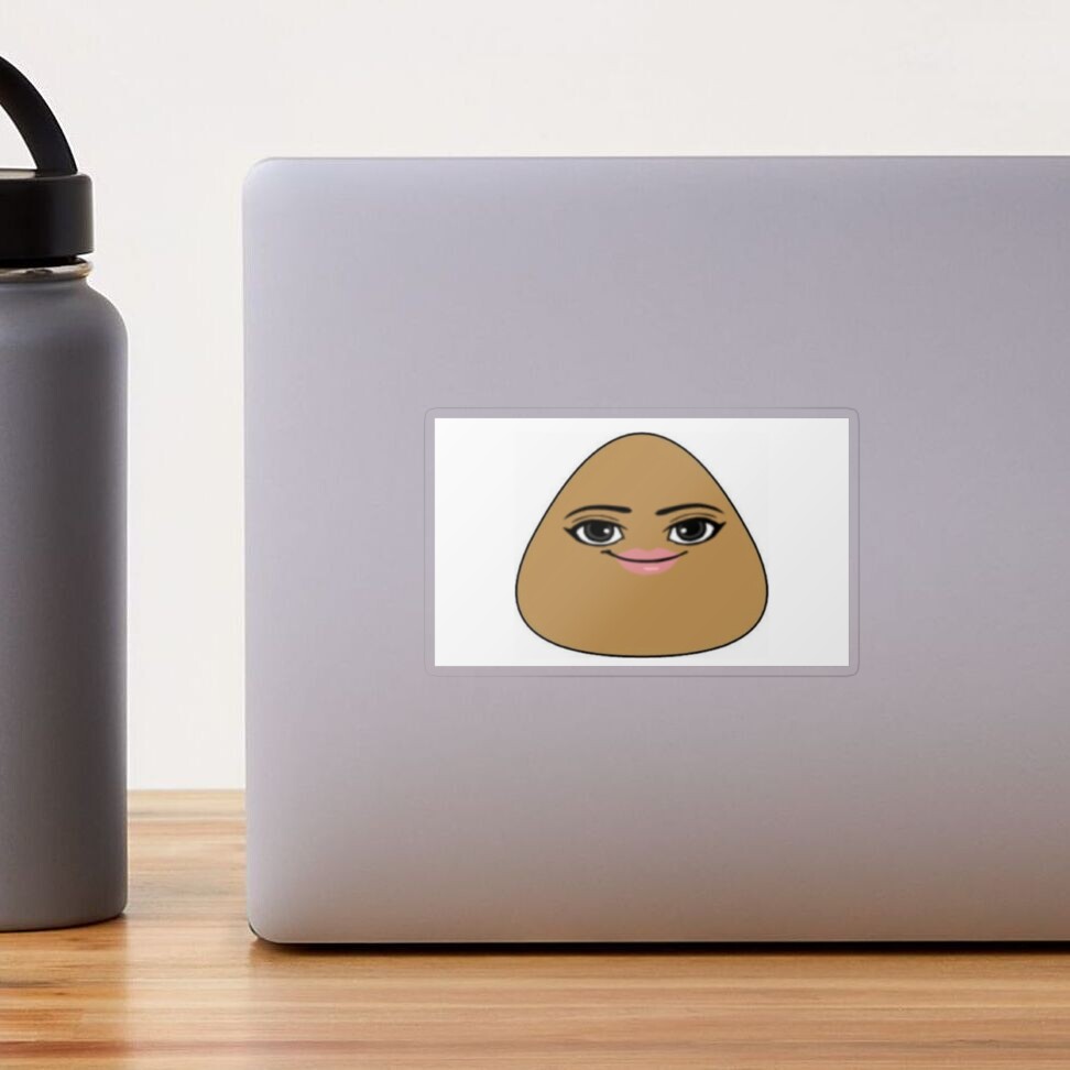 Pou Roblox Face Sticker for Sale by Kirboos