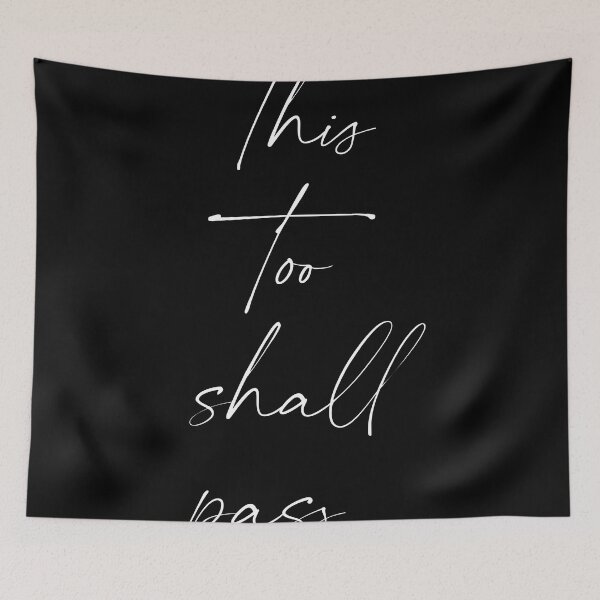 Item preview, This too shall pass - Abraham Lincoln Quote - Literature - Typography Print - Black designed and sold by Studio Grafiikka.