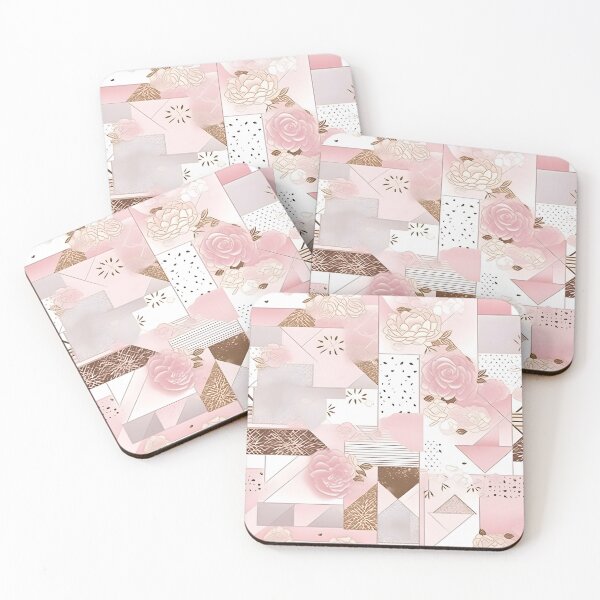 Artikelvorschau, Rosy Geometry: Rose Gold Boho Chic entworfen und verkauft von Cosmic-Canvases.