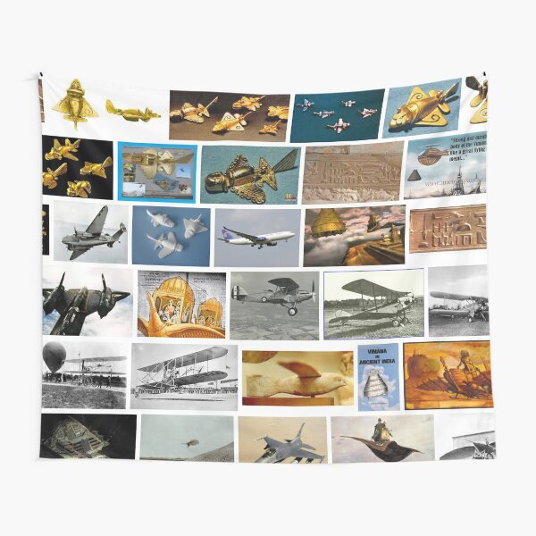 Ancient Aeroplanes Tapestry