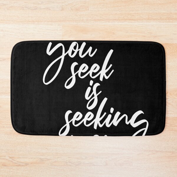 Item preview, What You Seek Is Seeking You - Rumi Quote - Literature - Typography Print 2 - Black designed and sold by Studio Grafiikka.