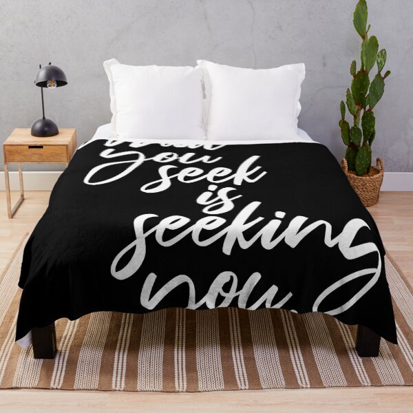Item preview, What You Seek Is Seeking You - Rumi Quote - Literature - Typography Print 2 - Black designed and sold by Studio Grafiikka.