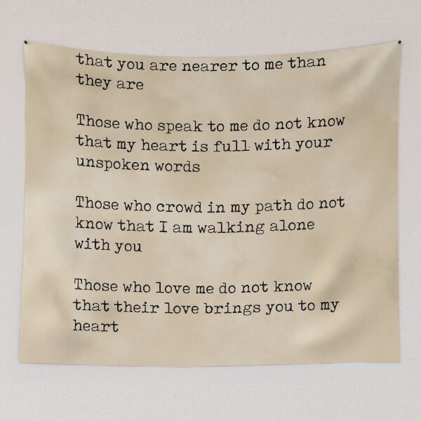 Artikelvorschau, Those who are near me - Rabindranath Tagore Poem - Literature - Typewriter Print - Vintage entworfen und verkauft von Studio Grafiikka.