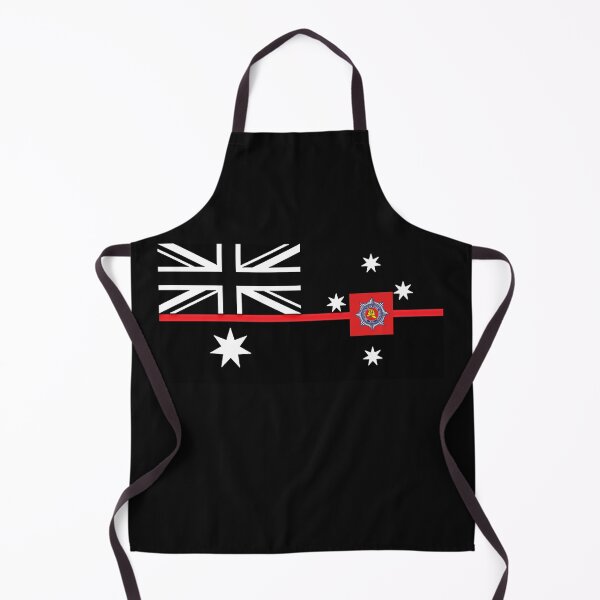 Item preview, South Australian Fire Rescue - Thin Red Line Flag -Black & White designed and sold by RENAGADE4LYF.