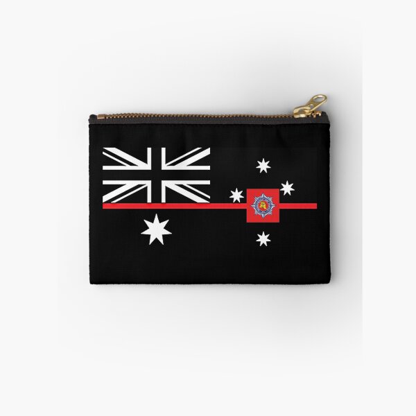 Item preview, South Australian Fire Rescue - Thin Red Line Flag -Black & White designed and sold by RENAGADE4LYF.