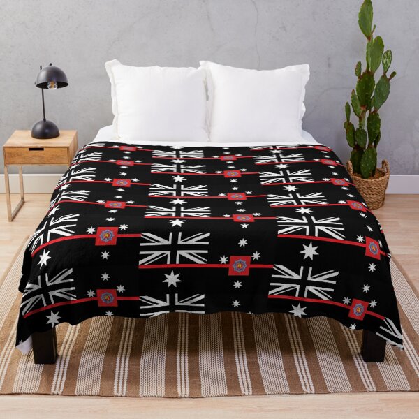 Item preview, South Australian Fire Rescue - Thin Red Line Flag -Black & White designed and sold by RENAGADE4LYF.