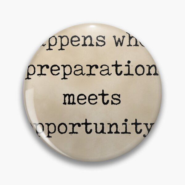 Item preview, Preparation meets opportunity - Seneca Quote - Literature - Typewriter Print - Vintage designed and sold by Studio Grafiikka.