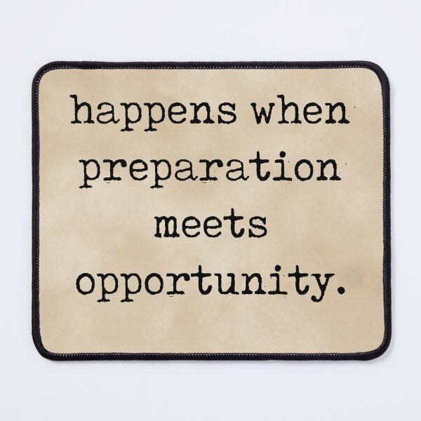 Item preview, Preparation meets opportunity - Seneca Quote - Literature - Typewriter Print - Vintage designed and sold by Studio Grafiikka.