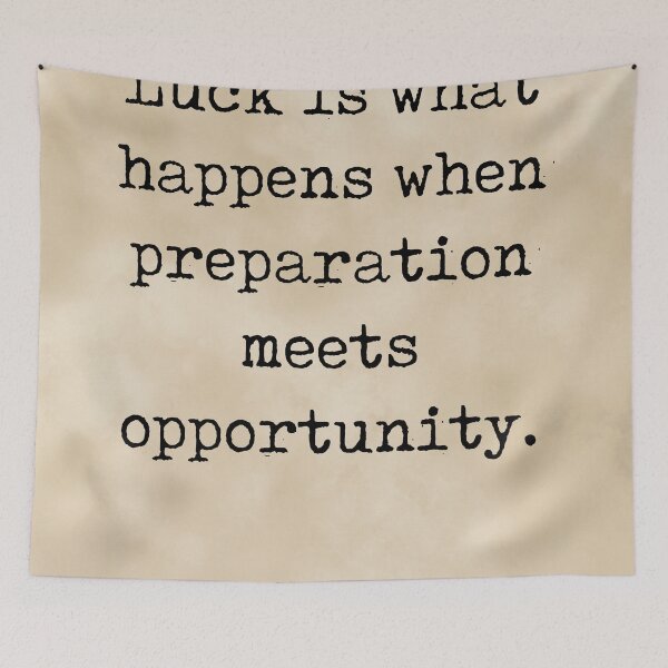 Item preview, Preparation meets opportunity - Seneca Quote - Literature - Typewriter Print - Vintage designed and sold by Studio Grafiikka.