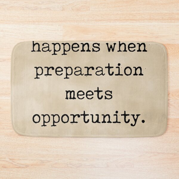 Item preview, Preparation meets opportunity - Seneca Quote - Literature - Typewriter Print - Vintage designed and sold by Studio Grafiikka.