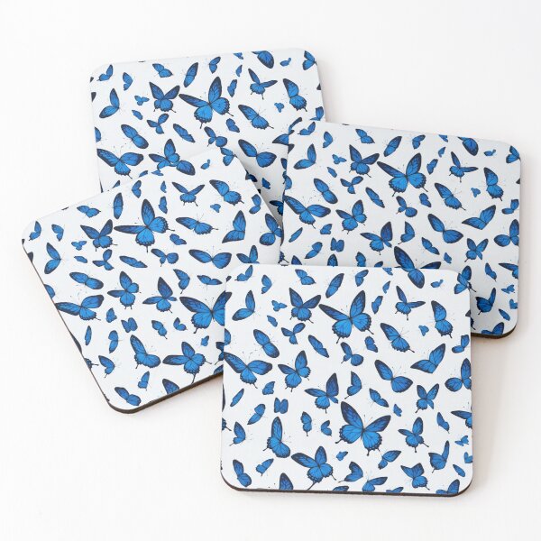 Item preview, Repeating pattern of butterfly designed and sold by stickerbuddy01.
