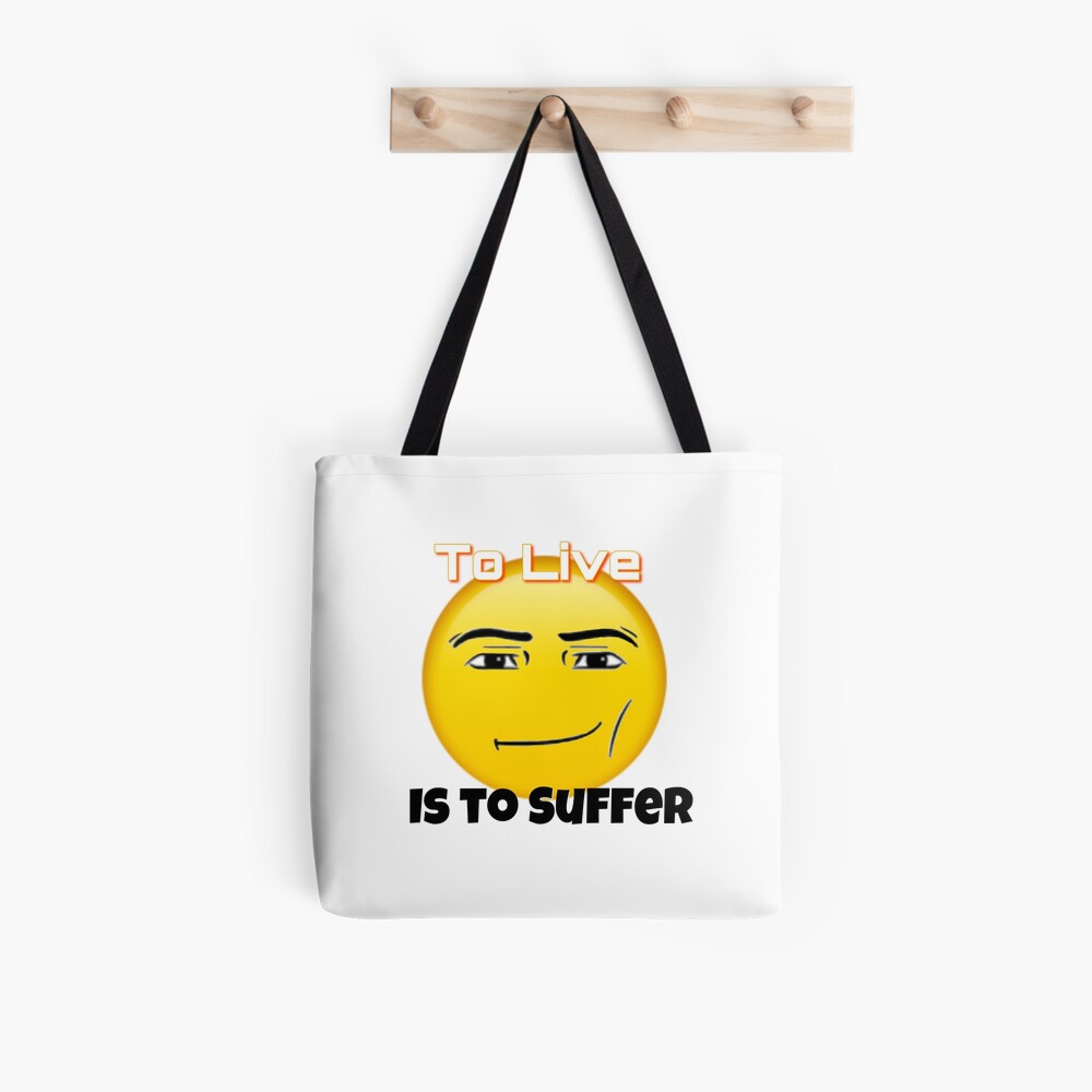 To live is to suffer (Roblox face emoji) Art Board Print for Sale by  omibenj