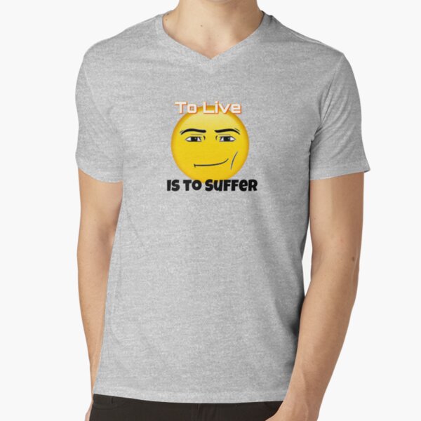 To live is to suffer (Roblox face emoji) Pin for Sale by omibenj