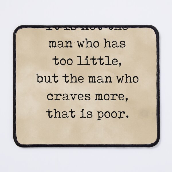 Item preview, Man who craves more - Seneca Quote - Literature - Typewriter Print - Vintage designed and sold by Studio Grafiikka.