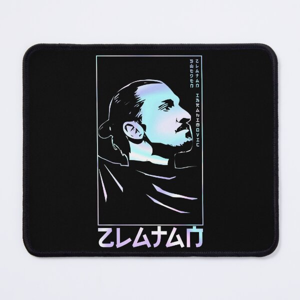 Item preview, Zlatan Ibrahimovic holographic Style Portrait art illustration designed and sold by 442workshop.