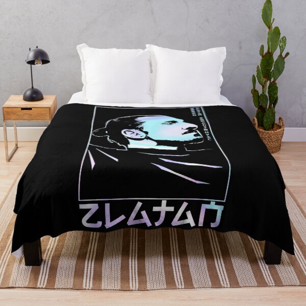 Item preview, Zlatan Ibrahimovic holographic Style Portrait art illustration designed and sold by 442workshop.
