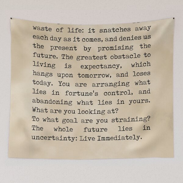Item preview, The greatest obstacle - Seneca Poem - Literature - Typewriter Print - Vintage designed and sold by Studio Grafiikka.