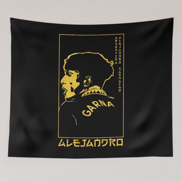 Item preview, Alejandro Garnacho Golden Style Portrait art illustration designed and sold by 442workshop.