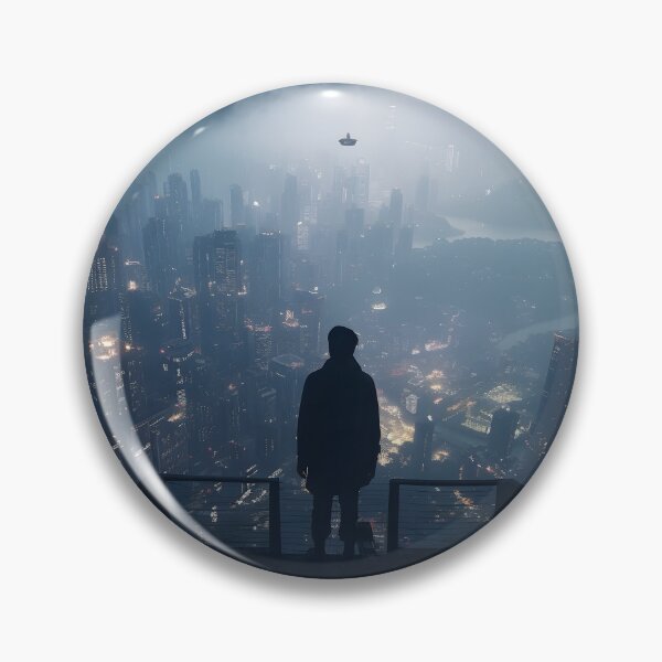 Item preview, AI Generated Art Cyberpunk City Morning designed and sold by patricklevar.