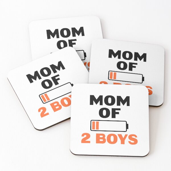 Item preview, Mom of 2 Boys designed and sold by Picasmus Tees.