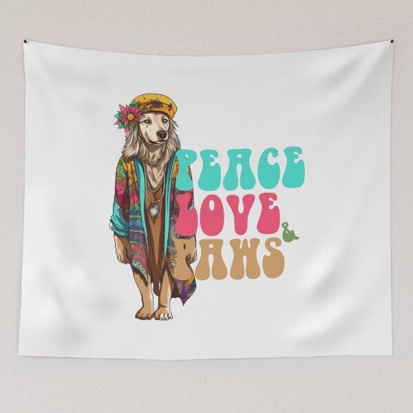Item preview, Peace, love and paws designed and sold by hamishby.