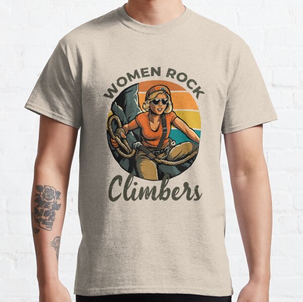 Women Rock Climbing T-Shirts for Sale