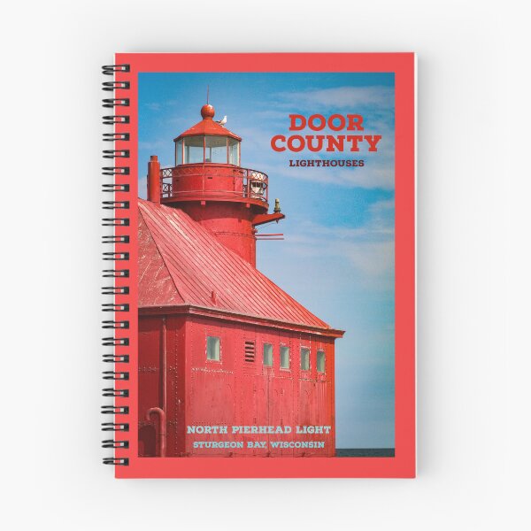 Item preview, North Pierhead Lighthouse Poster Door County designed and sold by Redrazzle.