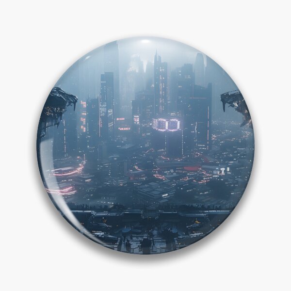 Item preview, AI Generated Art Cyberpunk City Morning designed and sold by patricklevar.