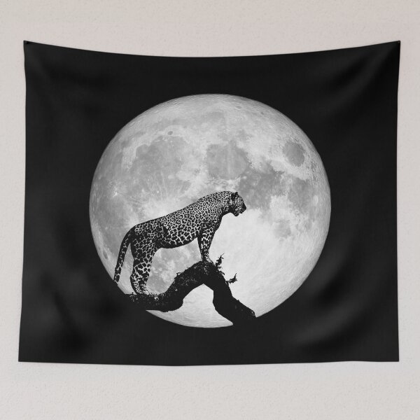 Item preview, Leopard in the moonlight designed and sold by FieldScent.