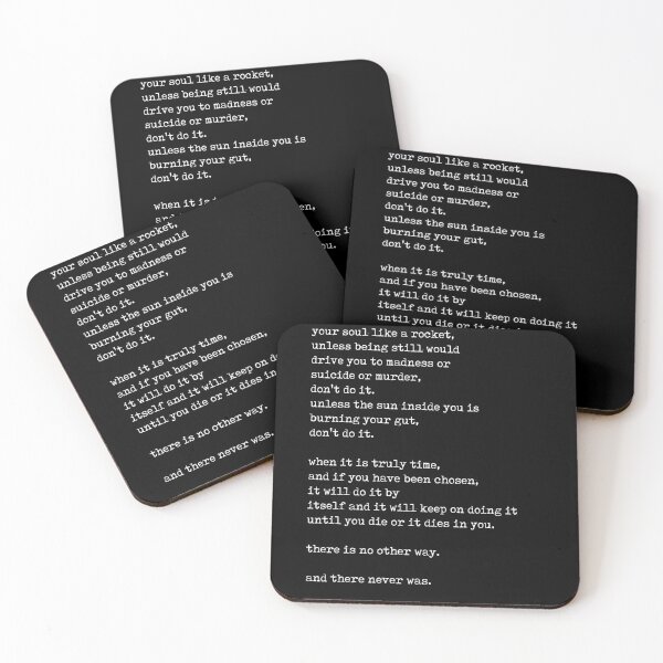 Item preview, It will do it by itself - Charles Bukowski Poem - Literature - Typewriter Print - Black designed and sold by Studio Grafiikka.