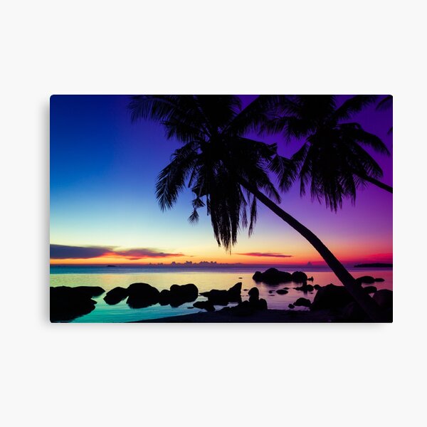 Fantasy sunset landscape Thailand Canvas Print