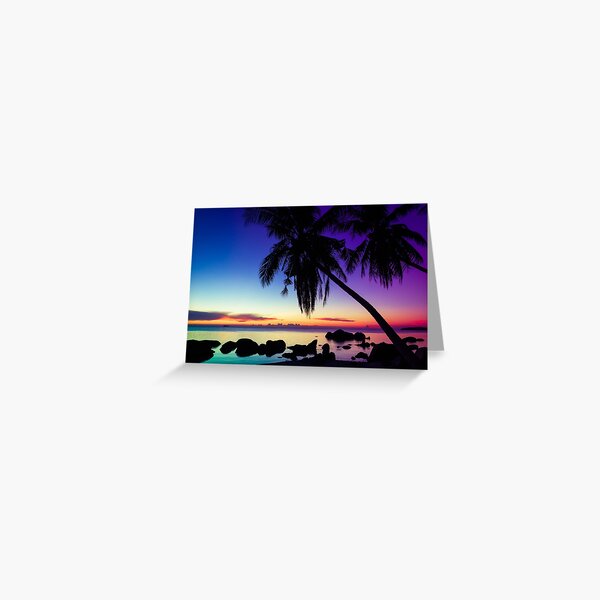 Fantasy sunset landscape Thailand Greeting Card