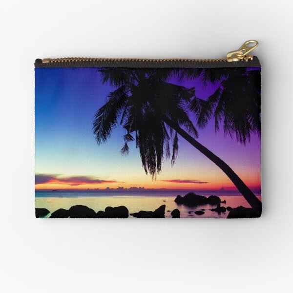 Fantasy sunset landscape Thailand Zipper Pouch