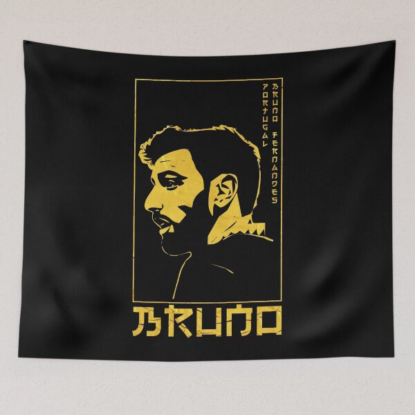 Item preview, Bruno Fernandes Golden Style Portrait art illustration designed and sold by 442workshop.
