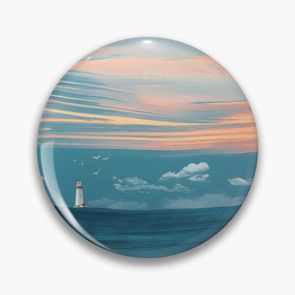 Item preview, Light house at ocean designed and sold by stickerbuddy01.