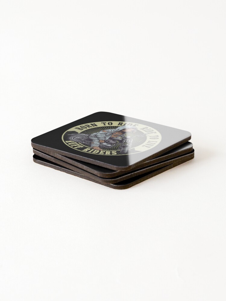 Thumbnail 4 of 5, Coasters (Set of 4), Ruff Riders designed and sold by hamishby.