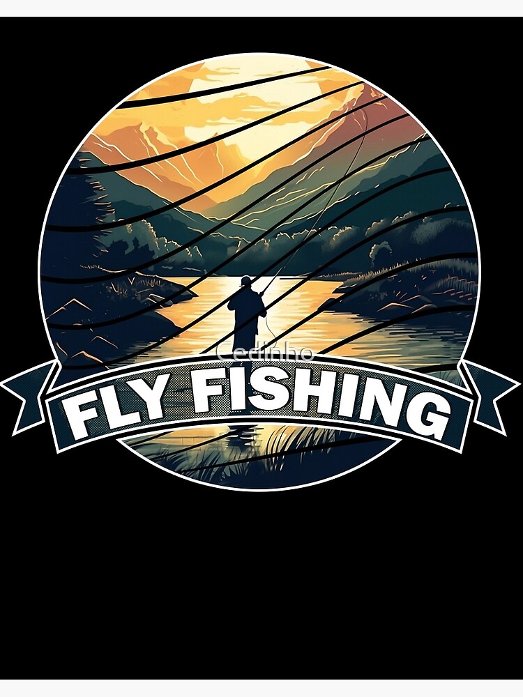 Vintage Fly Fishing Print.