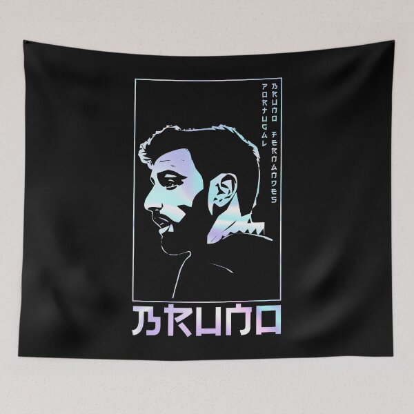 Item preview, Bruno Fernandes holographic Style Portrait art illustration designed and sold by 442workshop.