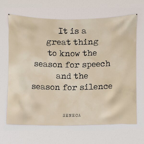 Item preview, Season For Speech And Silence - Seneca Quote - Literature - Typewriter Print - Vintage designed and sold by Studio Grafiikka.