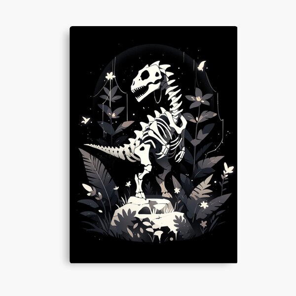 Prints Painting Dinosaur Wall Art Unframed Black And White - Temu